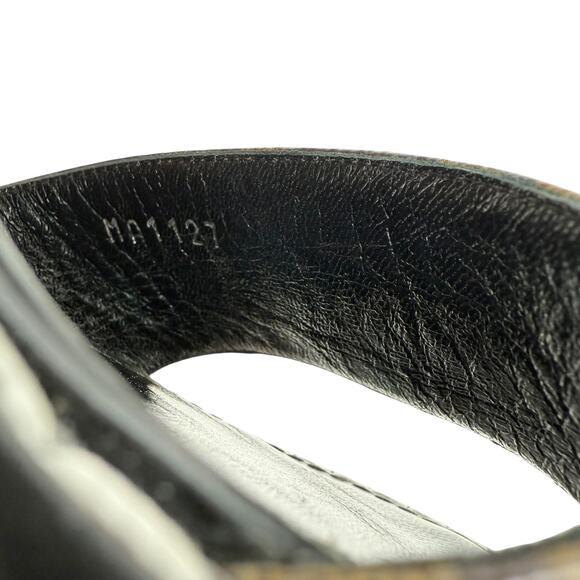 Louis Vuitton Star Trail Monogram Glazed Leather Sandals Black Size 37 - Picture 10 of 10